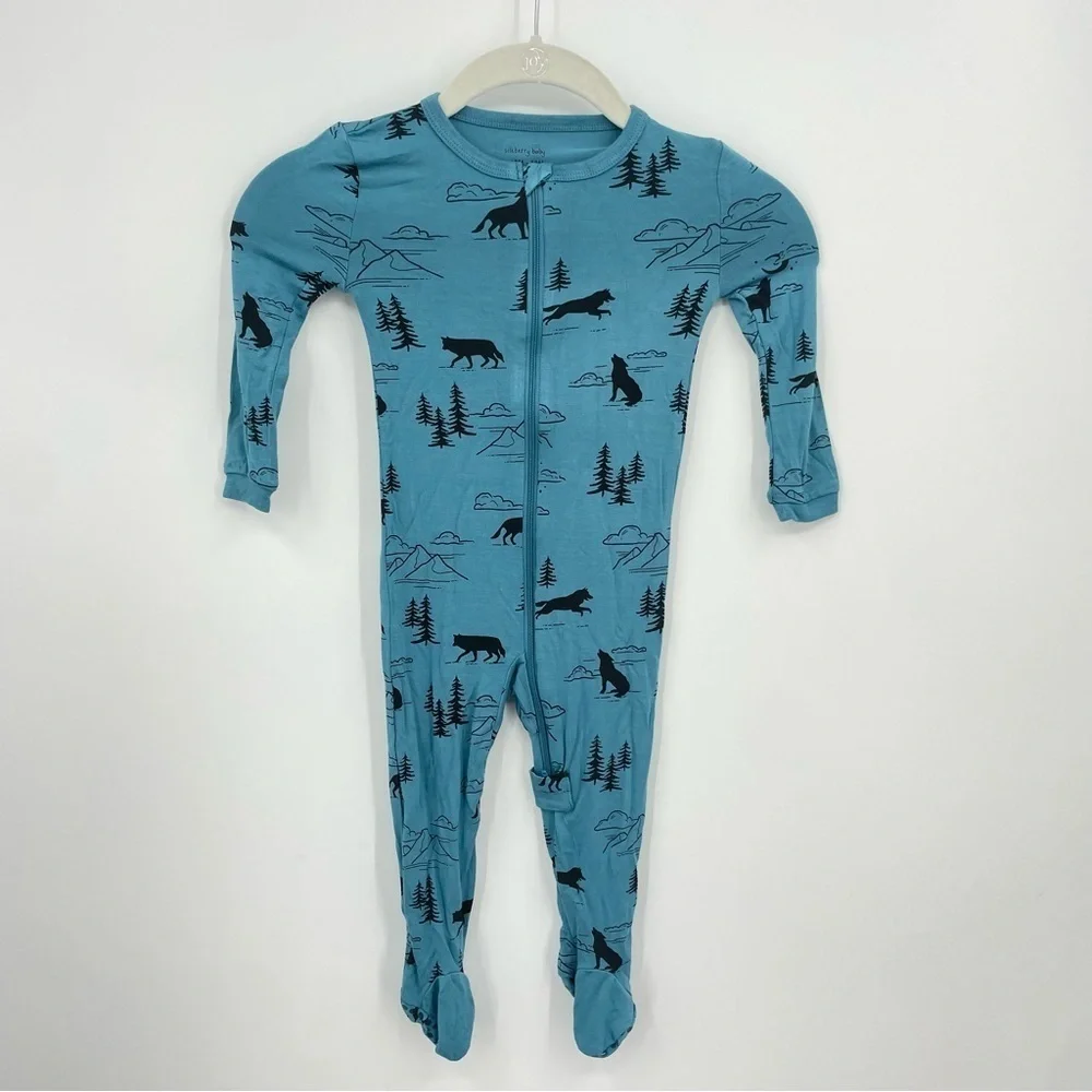 Silkberry Bamboo Zip-up Footed Sleeper (Call of the Wild Print) 12‎ to 18 months